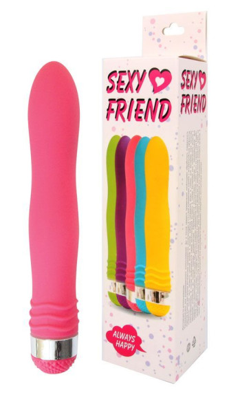 Розовый эргономичный вибратор Sexy Friend - 17,5 см. Розовый эргономичный вибратор Sexy Friend - 17,5 см.