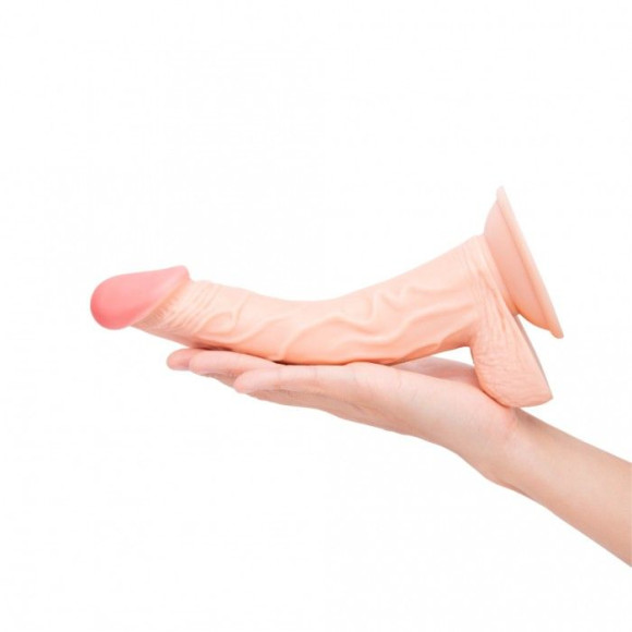 Телесный фаллоимитатор-реалистик Pink Vibe - 21 см. Телесный фаллоимитатор-реалистик Pink Vibe - 21 см.