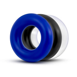 Набор из 3 разноцветных колец Stay Hard Donut Rings Набор из 3 разноцветных колец Stay Hard Donut Rings