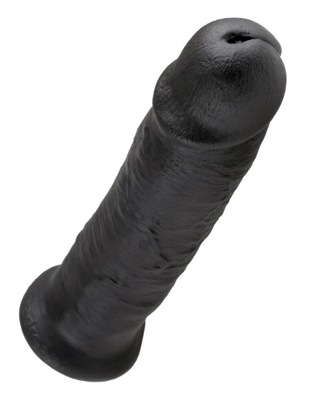 Чёрный фаллос-гигант 10 Cock - 25,4 см. Чёрный фаллос-гигант 10 Cock - 25,4 см.
