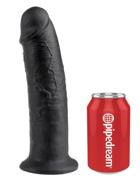 Чёрный фаллос-гигант 10 Cock - 25,4 см. Чёрный фаллос-гигант 10 Cock - 25,4 см.