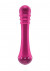 Вибратор с ребристой головкой The Emerald Pink - 16,3 см.