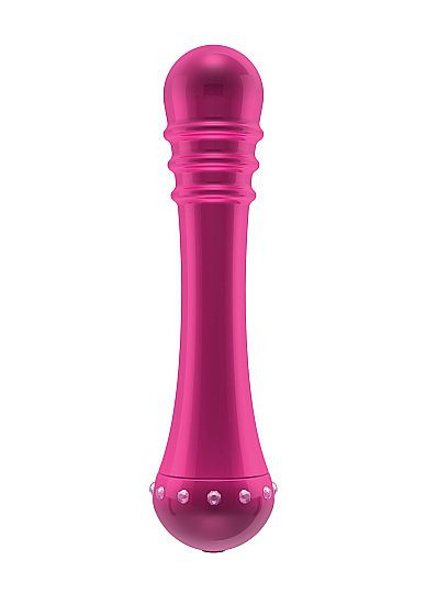 Вибратор с ребристой головкой The Emerald Pink - 16,3 см. Вибратор с ребристой головкой The Emerald Pink - 16,3 см.