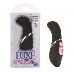 Чёрный клиторальный массажёр 7-Function Silicone Luxe Empower Massagers Чёрный клиторальный массажёр 7-Function Silicone Luxe Empower Massagers