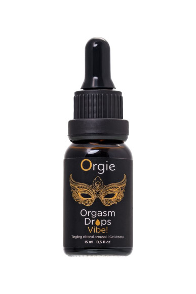 Возбуждающий гель для клитора ORGIE Orgasm Drops Vibe - 15 мл. Возбуждающий гель для клитора ORGIE Orgasm Drops Vibe - 15 мл.