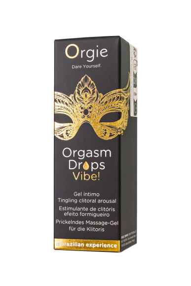 Возбуждающий гель для клитора ORGIE Orgasm Drops Vibe - 15 мл. Возбуждающий гель для клитора ORGIE Orgasm Drops Vibe - 15 мл.