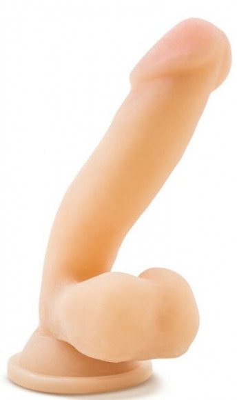 Телесный фаллоимитатор на присоске 6.5  Sensa Feel Dildo - 17,78 см.