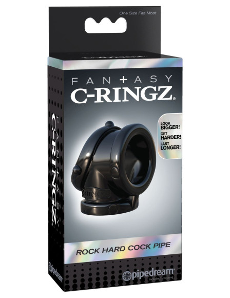 Черное эрекционное кольцо Rock Hard Cock Pipe Черное эрекционное кольцо Rock Hard Cock Pipe