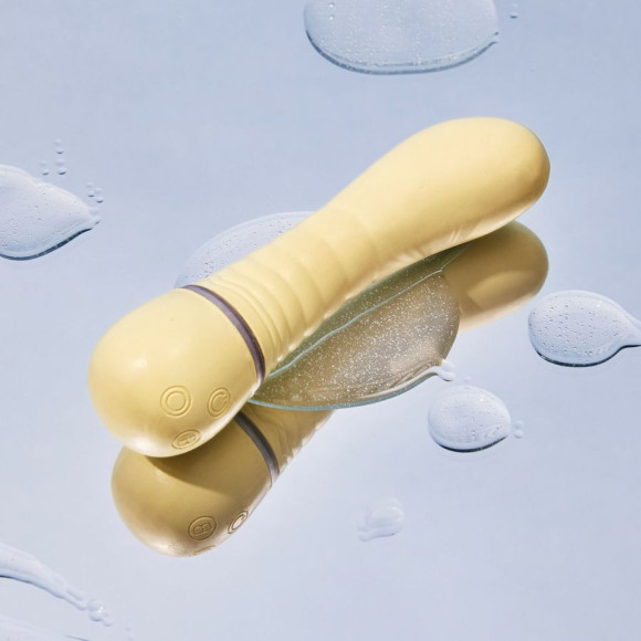 Желтый вибратор G-точки Shibae Toys - 17,5 см. Желтый вибратор G-точки Shibae Toys - 17,5 см.