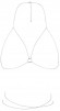 Серебристая упряжь-цепочка Magnifique Bra Chain Серебристая упряжь-цепочка Magnifique Bra Chain