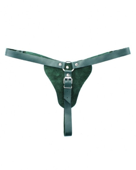 Изумрудные трусики с кольцом для насадок Emerald Panties Изумрудные трусики с кольцом для насадок Emerald Panties