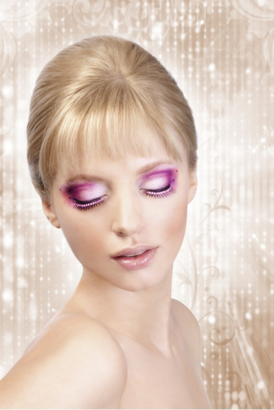 Черные ресницы со стразами Glitter Черные ресницы со стразами Glitter