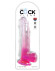 Розовый фаллоимитатор с мошонкой на присоске 9’’ Cock with Balls - 24,8 см. Розовый фаллоимитатор с мошонкой на присоске 9’’ Cock with Balls - 24,8 см.