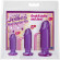 Набор из трех фиолетовых анальных фаллоимитаторов Crystal Jellies Anal Starter Kit Набор из трех фиолетовых анальных фаллоимитаторов Crystal Jellies Anal Starter Kit