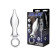 Металлический плаг с кольцом Stainless Steel Metal Tapered Butt Plug With Loop Hardware - 10 см.