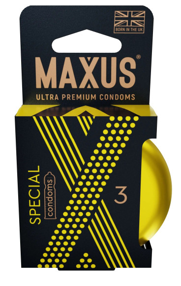 Презервативы с точками и рёбрами в железном кейсе MAXUS Special - 3 шт. Презервативы с точками и рёбрами в железном кейсе MAXUS Special - 3 шт.