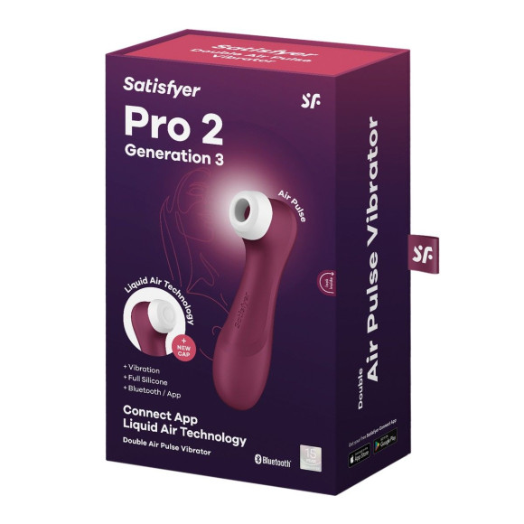 Сливовый вакуум-волновой клиторальный вибростимулятор Pro 2 Generation 3 with app control Сливовый вакуум-волновой клиторальный вибростимулятор Pro 2 Generation 3 with app control