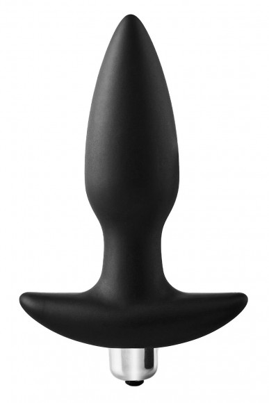 Черная анальная вибропробка FantASStic Vibrating Plug - 14 см. Черная анальная вибропробка FantASStic Vibrating Plug - 14 см.