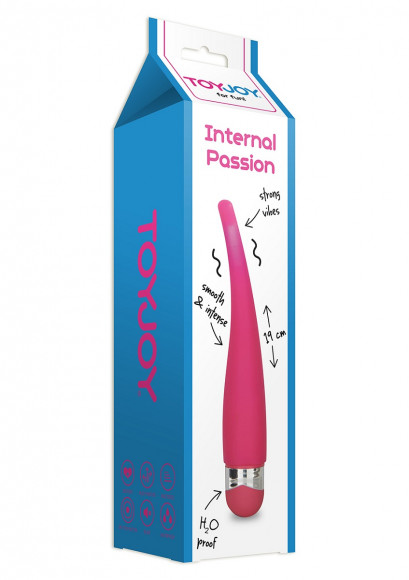 Ярко-розовый стимулятор точки G Internal Passion - 19 см. Ярко-розовый стимулятор точки G Internal Passion - 19 см.