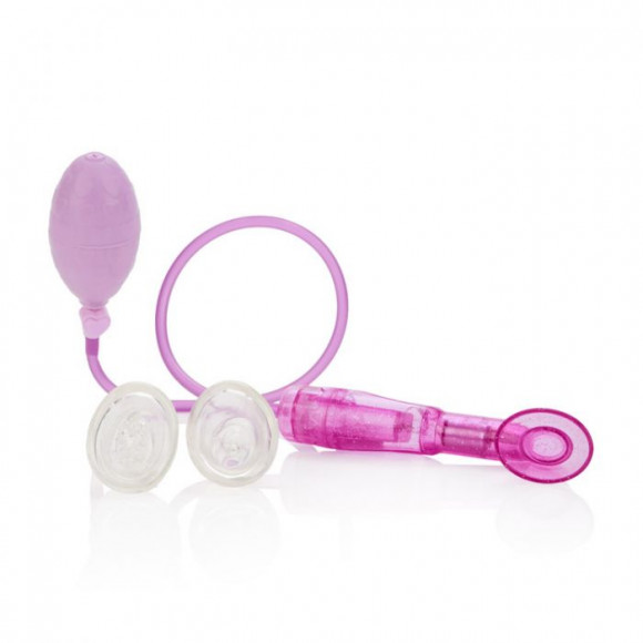 Клиторальная помпа с насадками и вибрацией Dr. Laura Berman Selene Vibrating Clitoral Pump