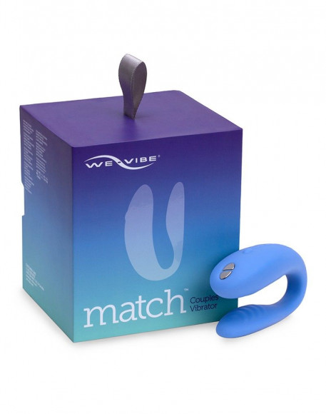 Голубой вибромассажер для пар We-Vibe Match Голубой вибромассажер для пар We-Vibe Match