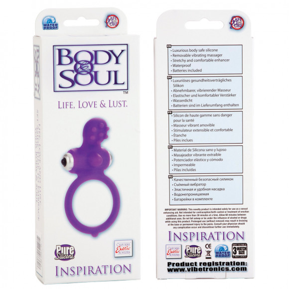 Фиолетовое виброкольцо Body & Soul Inspiration Фиолетовое виброкольцо Body & Soul Inspiration