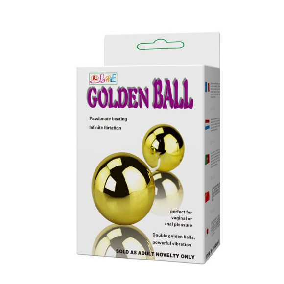Золотистые шарики с вибрацией Goden Balls Золотистые шарики с вибрацией Goden Balls
