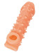 Телесная закрытая насадка с пупырышками Cock Sleeve 005 Size L - 17,6 см.