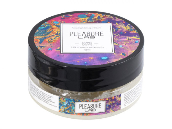 Массажный крем Pleasure Lab Relaxing с ароматом винограда и инжира - 50 мл. Массажный крем Pleasure Lab Relaxing с ароматом винограда и инжира - 50 мл.