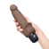 Коричневый вибратор с клиторальным выступом 7 Realistic Vibrator - 21,5 см. Коричневый вибратор с клиторальным выступом 7 Realistic Vibrator - 21,5 см.
