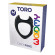 Черное эрекционное кольцо с рожками Wooomy Toro M