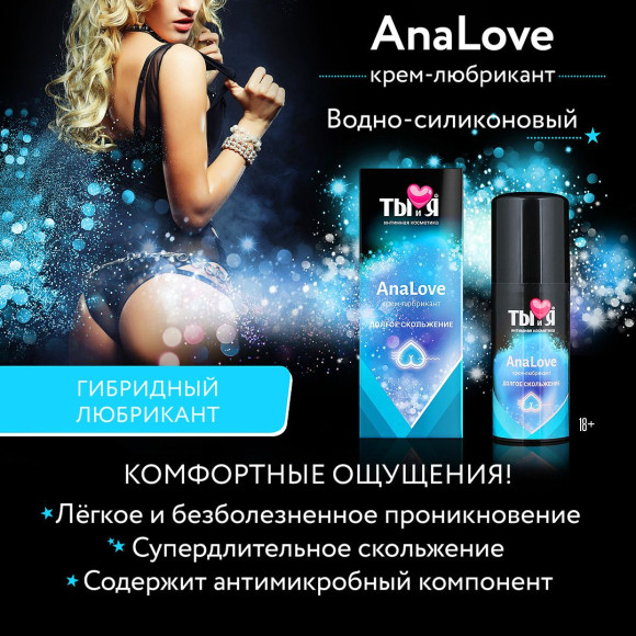 Анальный водно-силиконовый лубрикант AnaLove - 50 гр. Анальный водно-силиконовый лубрикант AnaLove - 50 гр.