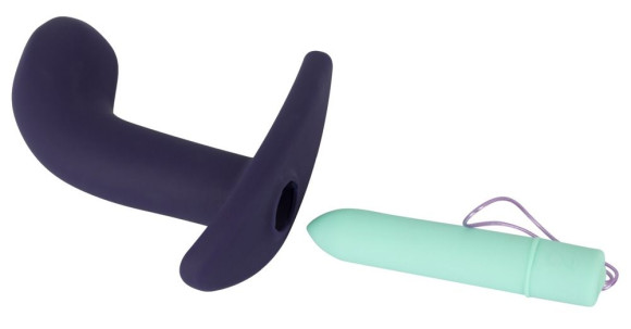 Темно-фиолетовый вибростимулятор простаты с пультом ДУ Remote Controlled Prostate Plug Темно-фиолетовый вибростимулятор простаты с пультом ДУ Remote Controlled Prostate Plug