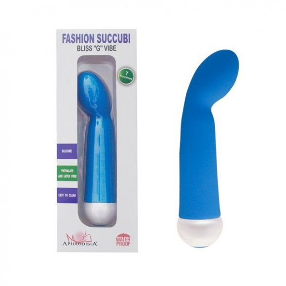 Синий вибратор Fashion Succubi Bliss G Vibe - 14,5 см. Синий вибратор Fashion Succubi Bliss G Vibe - 14,5 см.