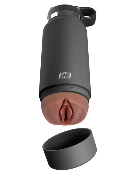 Смуглый мастурбатор-вагина в корпусе-бутылке F*ck Flask Смуглый мастурбатор-вагина в корпусе-бутылке F*ck Flask
