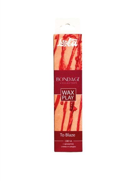 Низкотемпературная свеча для тактильной практики Wax Play To Blaze Низкотемпературная свеча для тактильной практики Wax Play To Blaze