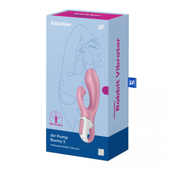 Розовый вибратор-кролик с расширением Air Pump Bunny 2 - 20,4 см. Розовый вибратор-кролик с расширением Air Pump Bunny 2 - 20,4 см.