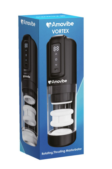 Черный инновационный мастурбатор Vortex Черный инновационный мастурбатор Vortex