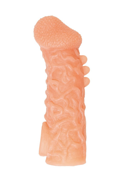 Телесная закрытая насадка с шершавой головкой Cock Sleeve 007 Size M - 15,6 см. Телесная закрытая насадка с шершавой головкой Cock Sleeve 007 Size M - 15,6 см.