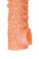 Телесная закрытая насадка с шершавой головкой Cock Sleeve 007 Size M - 15,6 см. Телесная закрытая насадка с шершавой головкой Cock Sleeve 007 Size M - 15,6 см.