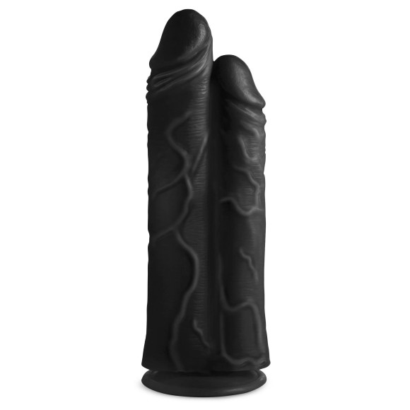 Черный сдвоенный фаллоимитатор Double Stuffer 10’’ Double Pecker Dildo - 27 см. Черный сдвоенный фаллоимитатор Double Stuffer 10’’ Double Pecker Dildo - 27 см.