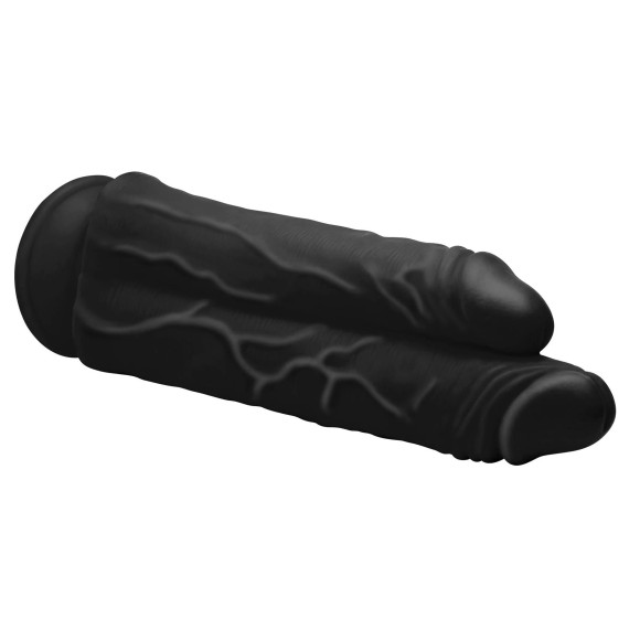 Черный сдвоенный фаллоимитатор Double Stuffer 10’’ Double Pecker Dildo - 27 см. Черный сдвоенный фаллоимитатор Double Stuffer 10’’ Double Pecker Dildo - 27 см.