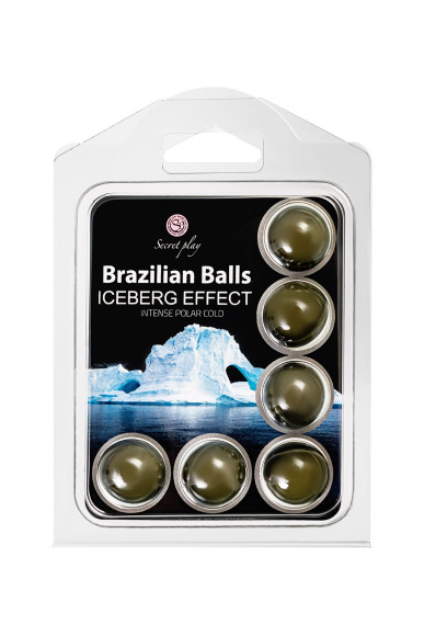 Набор из 6 шариков с массажным маслом Brazilian Balls с ледяным эффектом Набор из 6 шариков с массажным маслом Brazilian Balls с ледяным эффектом