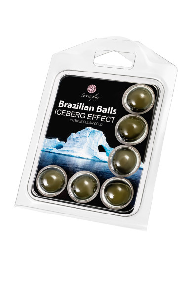 Набор из 6 шариков с массажным маслом Brazilian Balls с ледяным эффектом Набор из 6 шариков с массажным маслом Brazilian Balls с ледяным эффектом