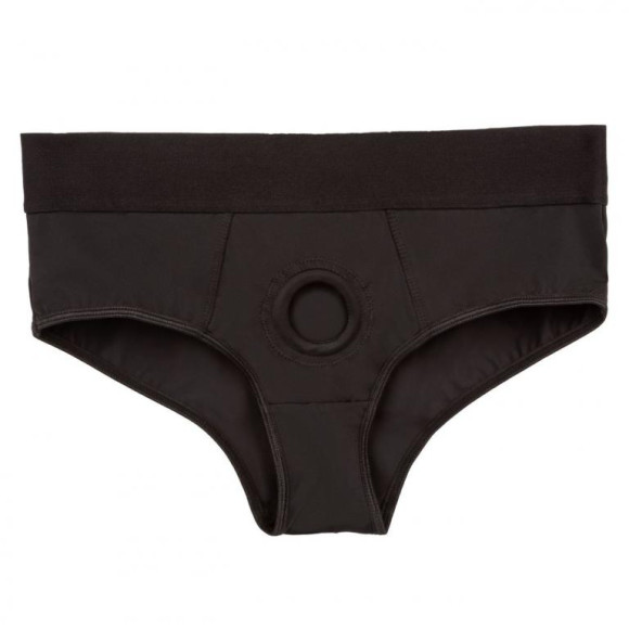 Черные трусы для страпона BACKLESS BRIEF HARNESS S/M Черные трусы для страпона BACKLESS BRIEF HARNESS S/M