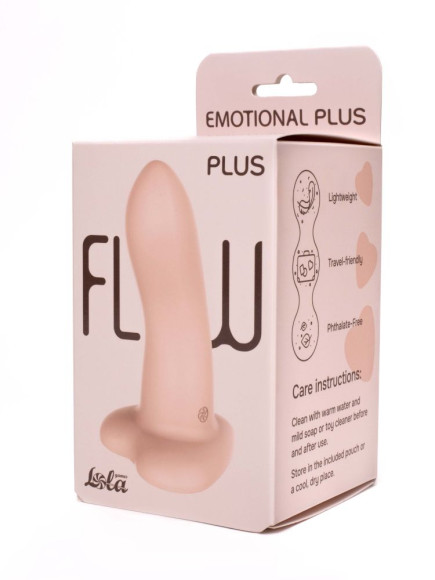 Телесный нереалистичный дилдо Emotional Plus - 13 см. Телесный нереалистичный дилдо Emotional Plus - 13 см.