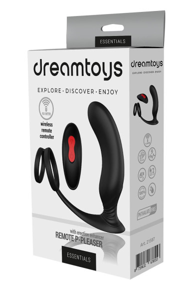 Черный массажер простаты REMOTE P-PLEASER Черный массажер простаты REMOTE P-PLEASER