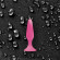 Розовая анальная пробка Sliders Silicone Anal Plugs Small на присоске - 11,35 см.