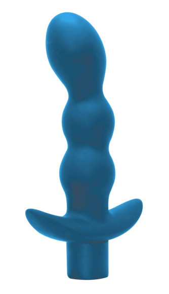 Бирюзовый анальный вибромассажёр Naughty - 14,5 см. Бирюзовый анальный вибромассажёр Naughty - 14,5 см.