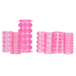 Набор из 7 розовых насадок на пенис ONE-A-DAY PENIS SLEEVES PINK Набор из 7 розовых насадок на пенис ONE-A-DAY PENIS SLEEVES PINK